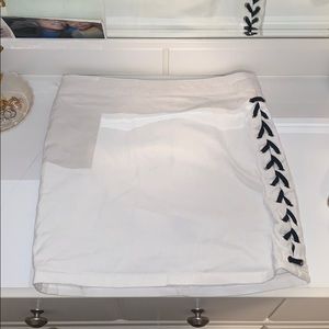 white charolette russe skirt